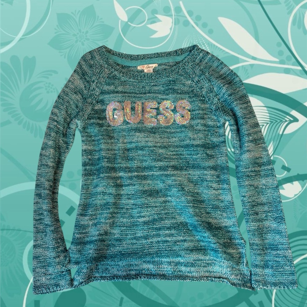 GUESS Women's Blue Sweater